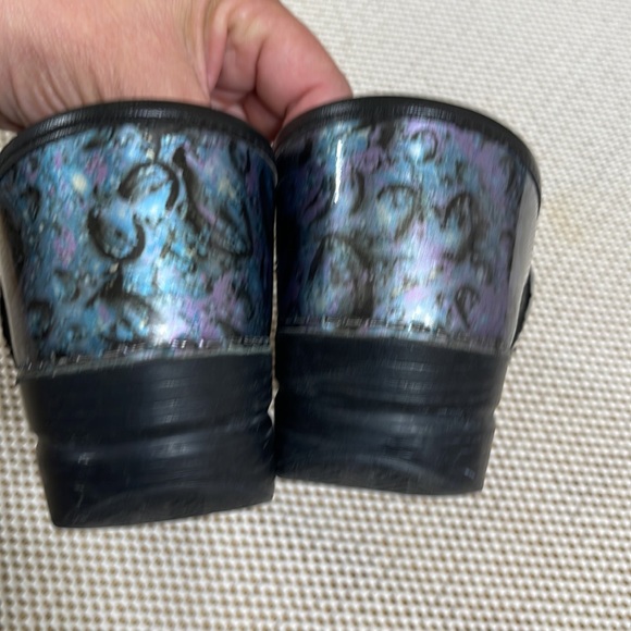 Dansko Professional Clogs Bluepurple Bubblerain Drop- Sz 40/9.5/10 - Picture 7 of 10